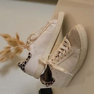 IRO Leather Animal Print Sneakers